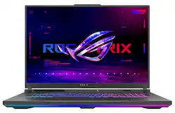 ASUS - ROG Strix G18 18" FHD+ 144Hz Gaming Laptop - AMD Ryzen 9 8940HX - 16GB Memory - NVIDIA GeForce RTX 5050 - 1TB SSD - Eclipse Gray - Front_Zoom