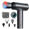 Arboleaf - Massage Gun deep Tissue, 6 Speeds Handheld Percussion Muscle Massager Gun with Case for Pain Relief for Relax, Gifts - Grey with Heat&Cold