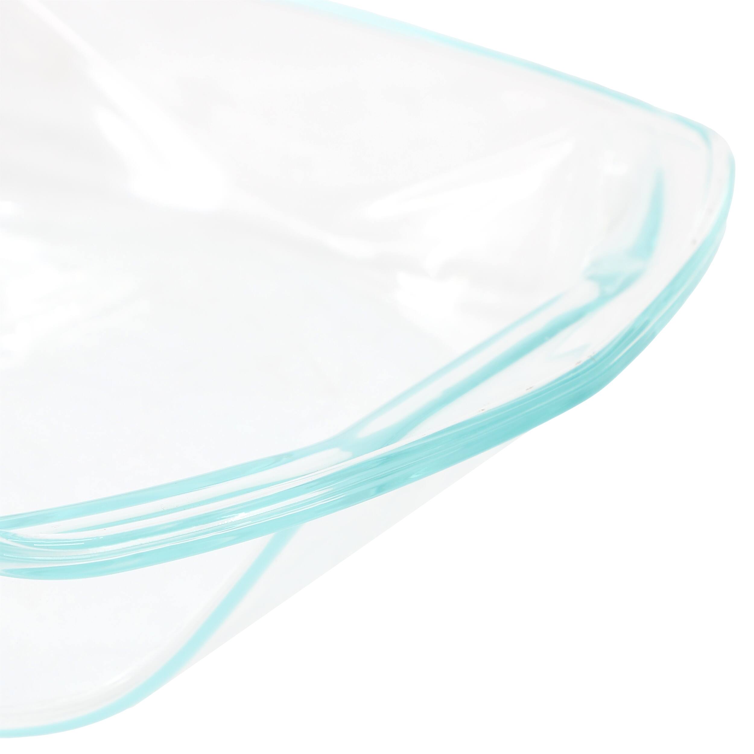 Alt View 2. Gibson - Soho Lounge Carnegie Hill 12 inch x 10 Inch x 2.6 Inch Tempered Glass Roaster Pan with Built in Handles - Clear.