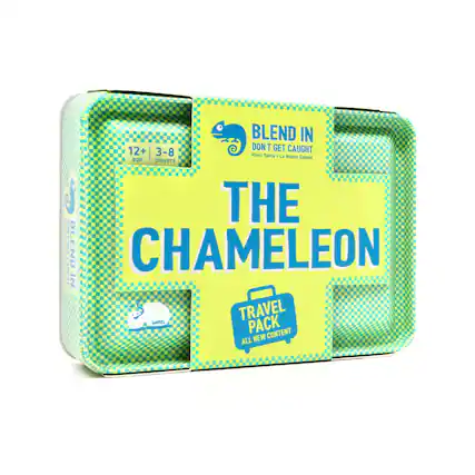 BLEND IN
DON'T GET CAUGHT
Rikki Tahla • La Mame Games
12+ age
3-8 players
THE CHAMELEON
TRAVEL PACK
ALL NEW CONTENT