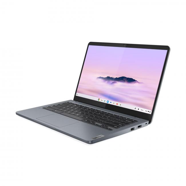 Alt View 1. Lenovo - Lenovo IdeaPad Slim 3 14" FHD IPS Touchscreen Chromebook Plus Intel Core i3-N305 8GB RAM 256GB UFS Storm Grey - Storm Grey.