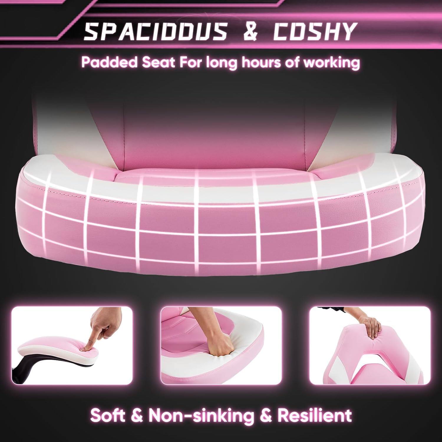 SPACIDDUS & COSHY  
Padded Seat For long hours of working  

Soft & Non-sinking & Resilient