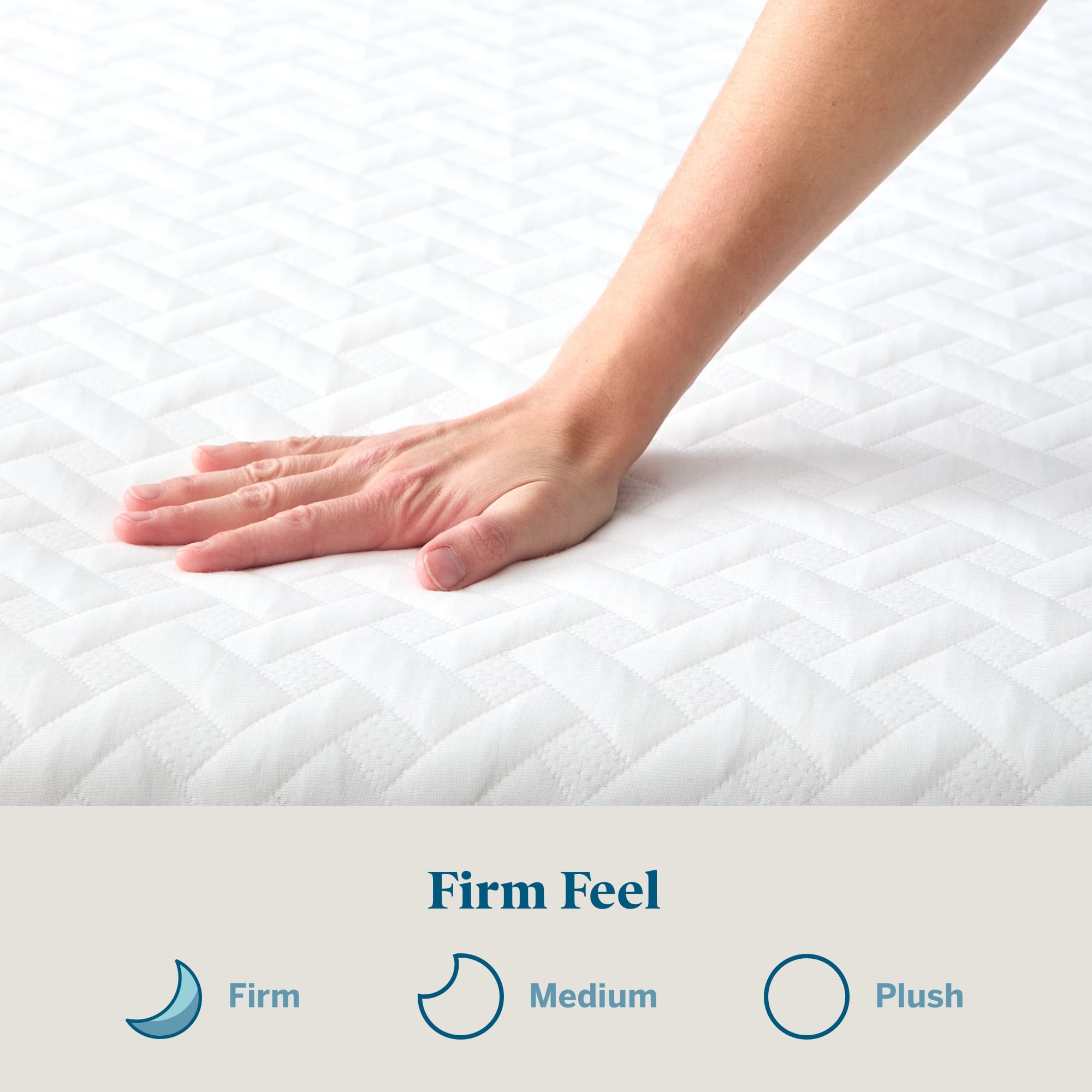 Alt View 12. Lucid Comfort Collection - 12-inch Firm Gel Memory Foam Mattress - Cal King - White.