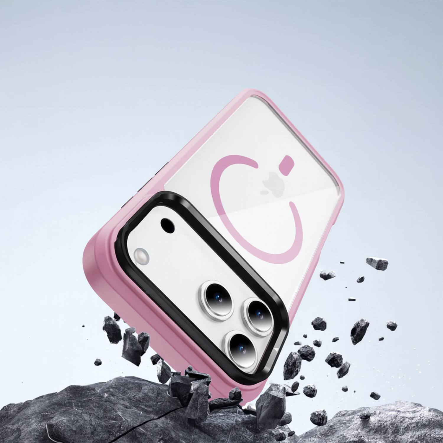 Alt View 2. SaharaCase - Apple iPhone 17 Pro Max Kickstand Case | Compatible with Magsafe  | Pro Shield Design | Raider Series - Desert Rose.