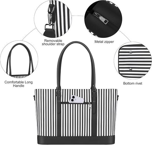 Removable shoulder strap  
Metal zipper  
Comfortable Long Handle  
Bottom rivet