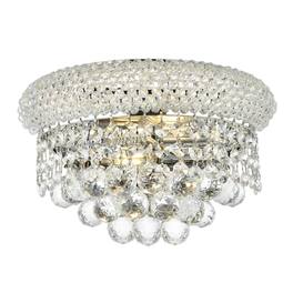 Elegant Lighting - Primo 2 light Wall Sconce Clear Royal Cut Crystal - Chrome