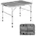Front. Costway - Folding Grill Table for Camping Lightweight Aluminum Metal Grill Stand Table - Silver.