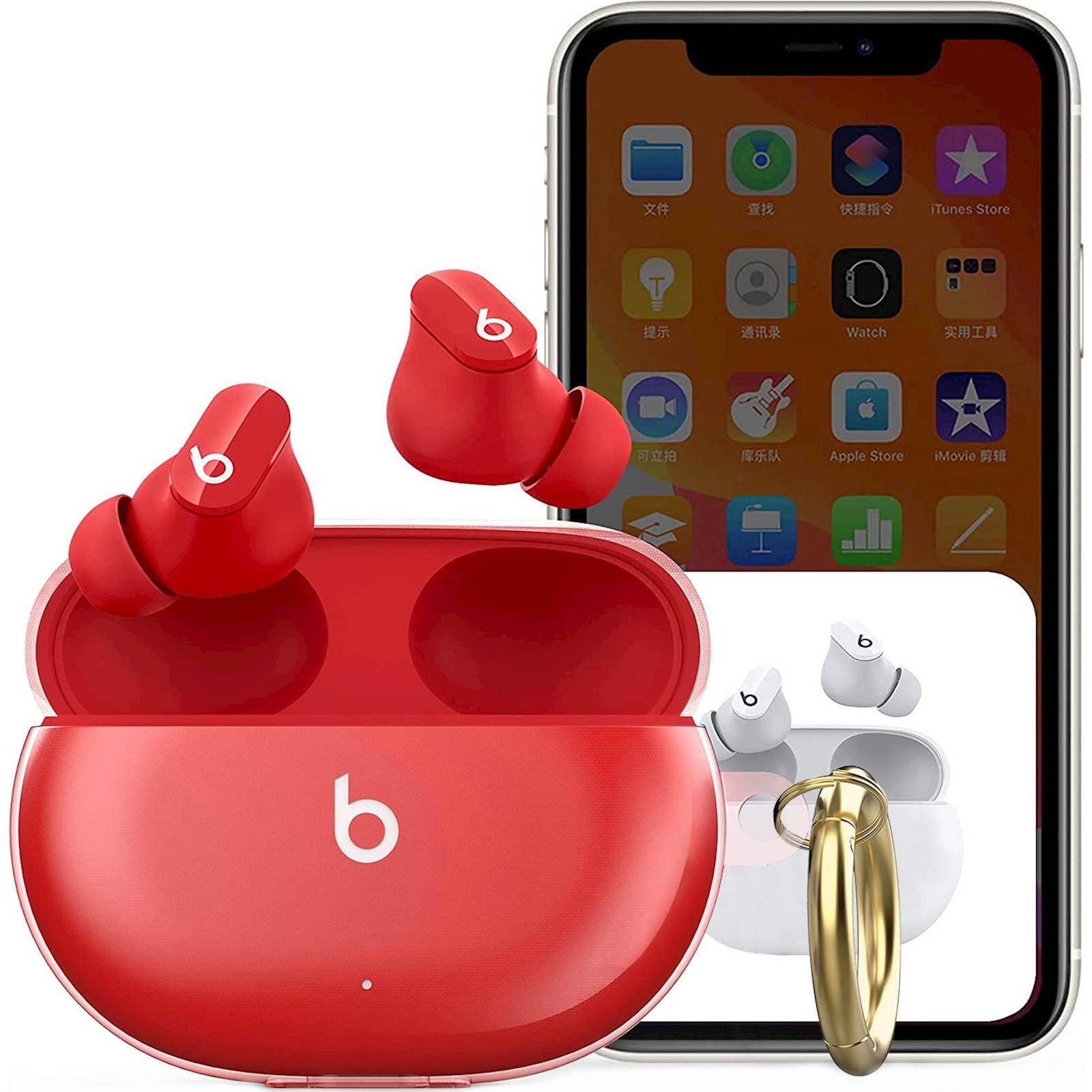 Alt View 13. SaharaCase - Hybrid Flex Case for Beats by Dr. Dre - Beats Studio Buds and Buds+ - Transparent Pink.