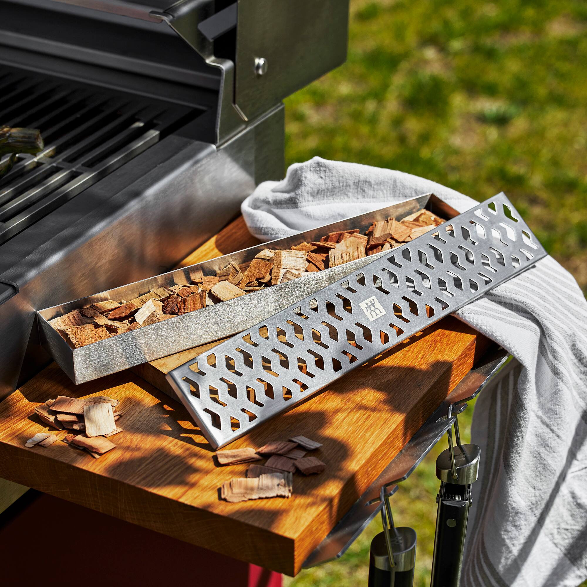 Alt View 1. ZWILLING - ZWILLING BBQ+ Grill Smoker Box - Stainless Steel.