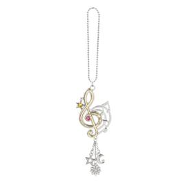 Ganz - Musical Treble Clef Car Charm 2 Inches and Gold - Silver