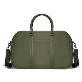 Champs - Onyx Collection Leather Duffel Laptop Bag - Khaki