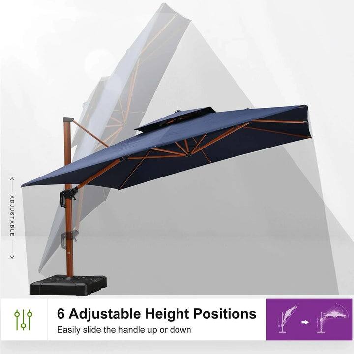 6 Adjustable Height Positions  
Easily slide the handle up or down