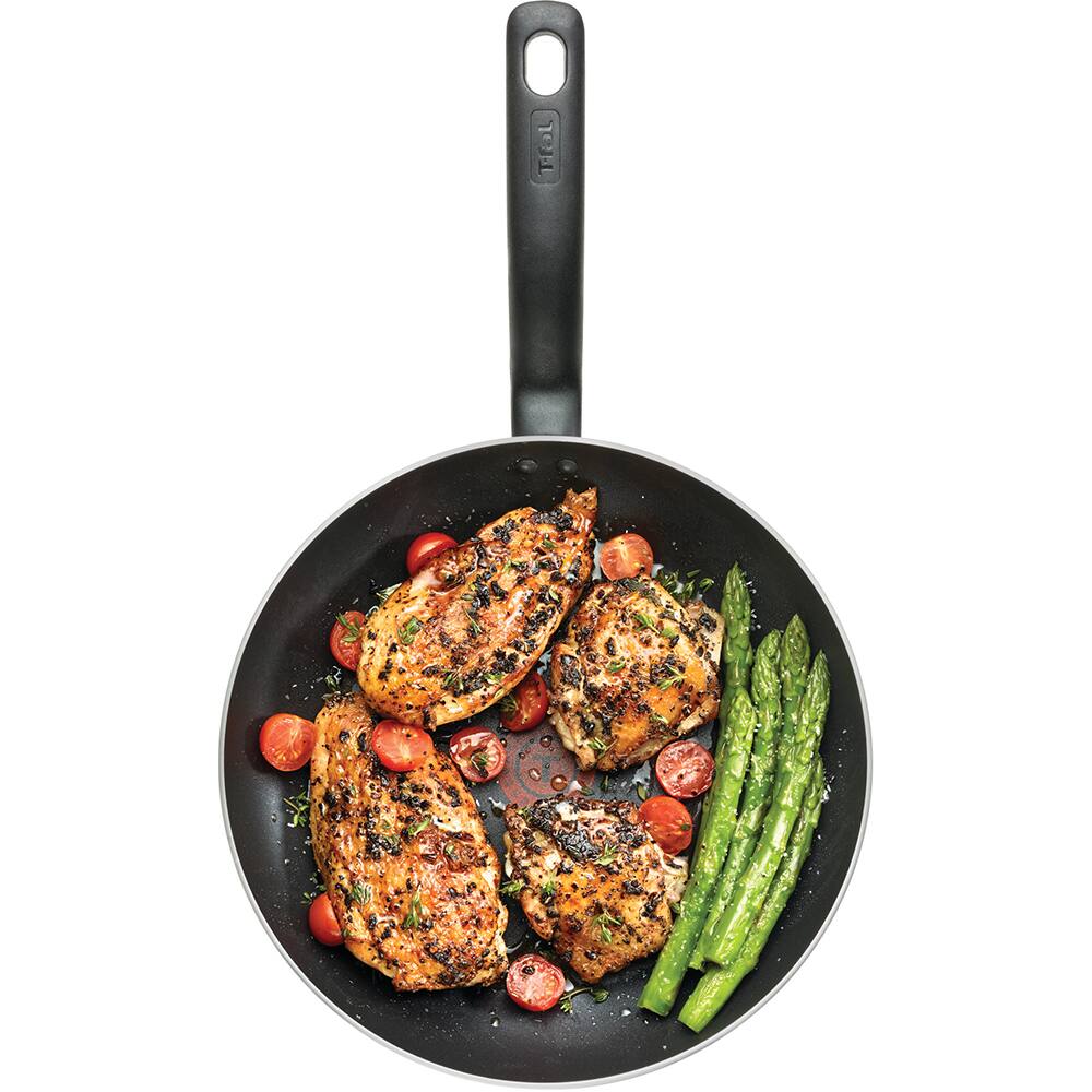 Angle. T-Fal - Essentials Nonstick 10" Fry Pan - Black.