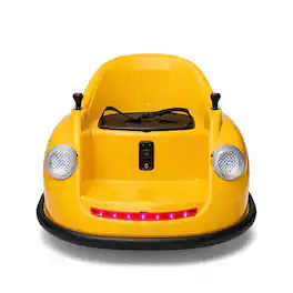 GARVEE - Kids 12V Bumper Car, Electric Ride On with Parent Remote, Bluetooth Music, Dual Speed Options, Battery Toy Vehicle - Yellow