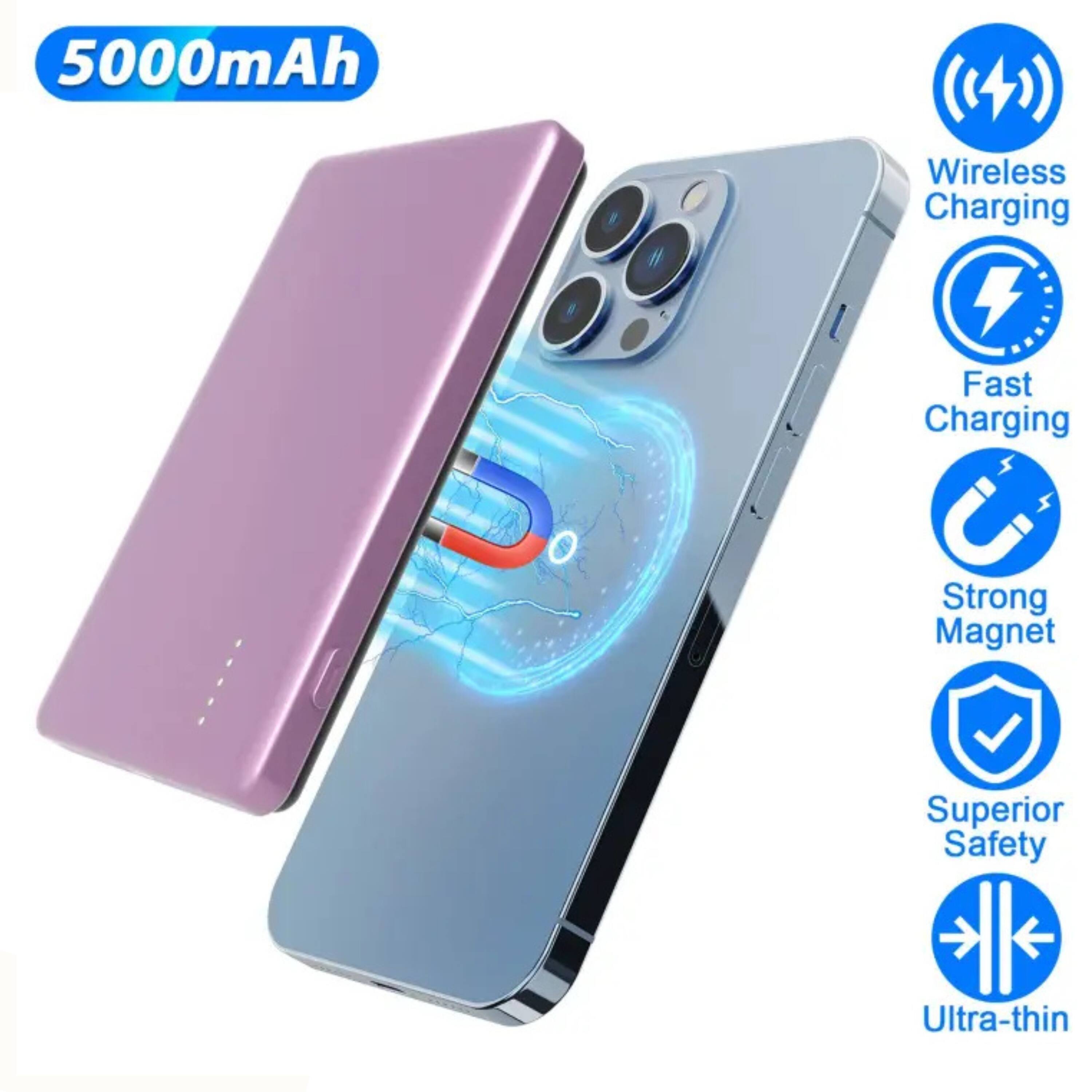 5000mAh Wireless Charging Fast Charging Strong Magnet Superior Safety Ultra-thin