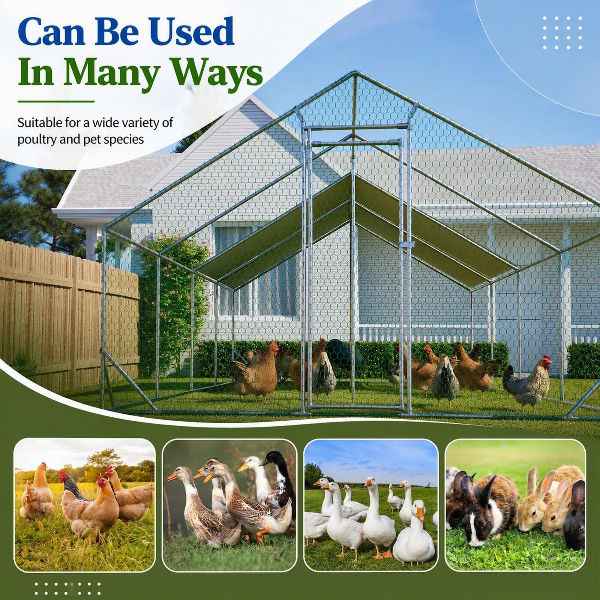 Can Be Used In Many Ways  
Suitable for a wide variety of poultry and pet species