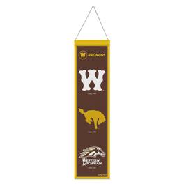 WinCraft - Western Michigan Broncos 8" x 32" Wool Evolution Banner - Multicolor