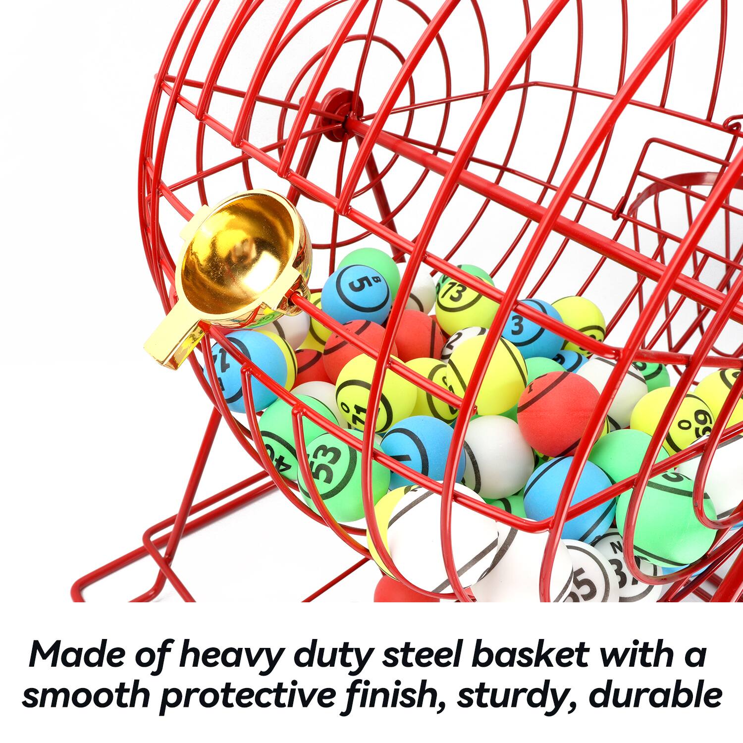 5, 13, 2, 3, 71, 40, 53, 9, S, N, 5, 3. Made of heavy duty steel basket with a smooth protective finish, sturdy, durable.