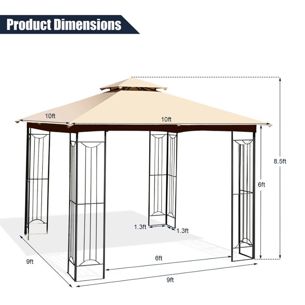 Product Dimensions: 10ft x 10ft x 8.5ft x 6ft x 1.3ft x 1.3ft x 9ft x 6ft x 9ft