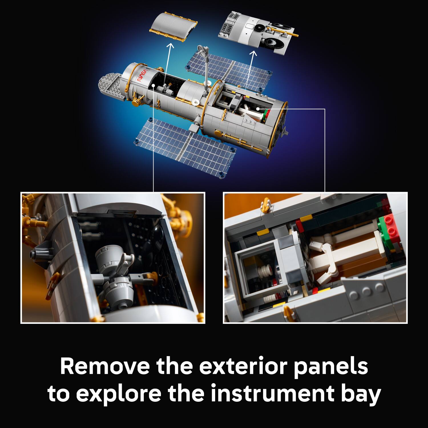 Remove the exterior panels to explore the instrument bay