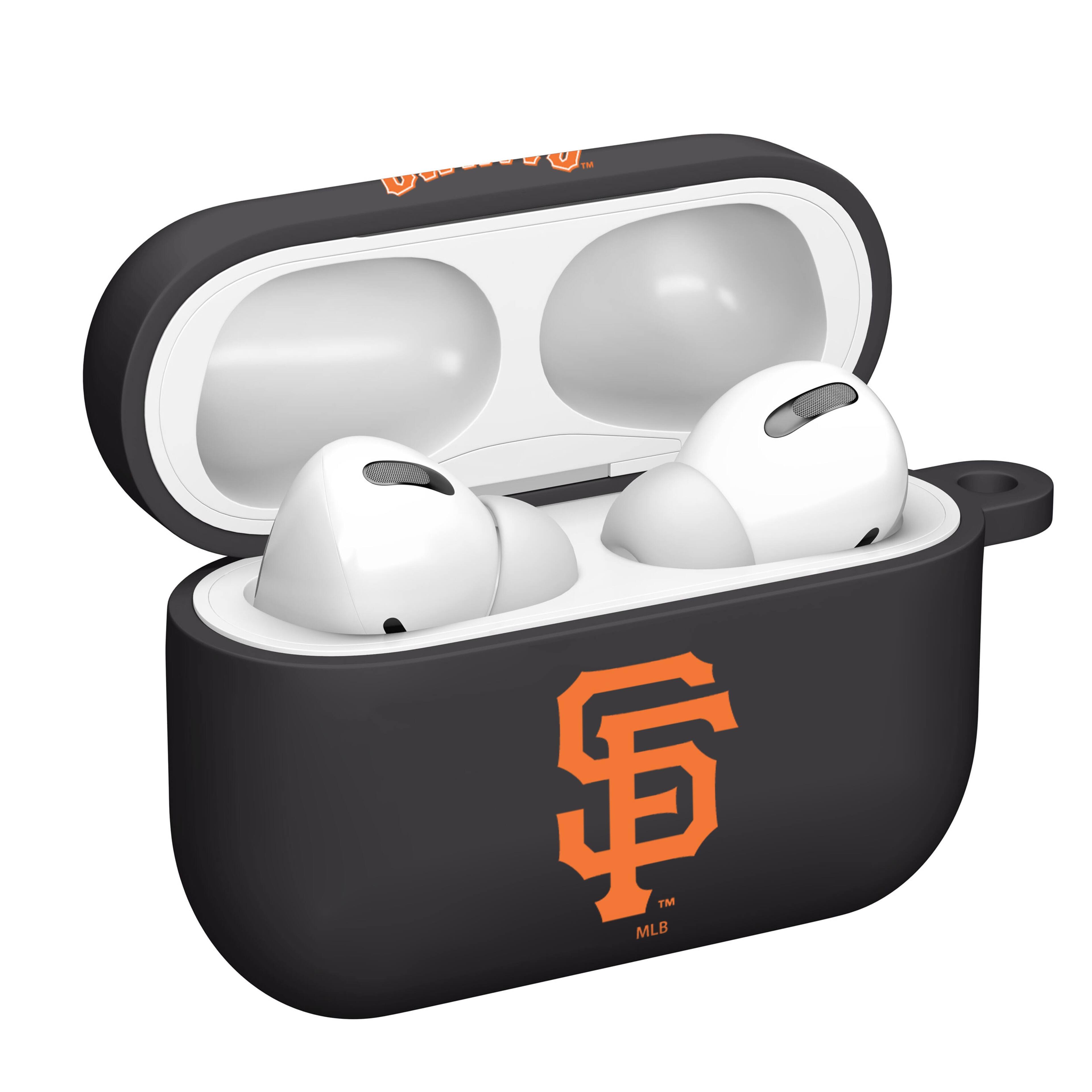 Alt View 1. Artinian - San Francisco Giants AirPods Pro Silicone Case Cover - Black.