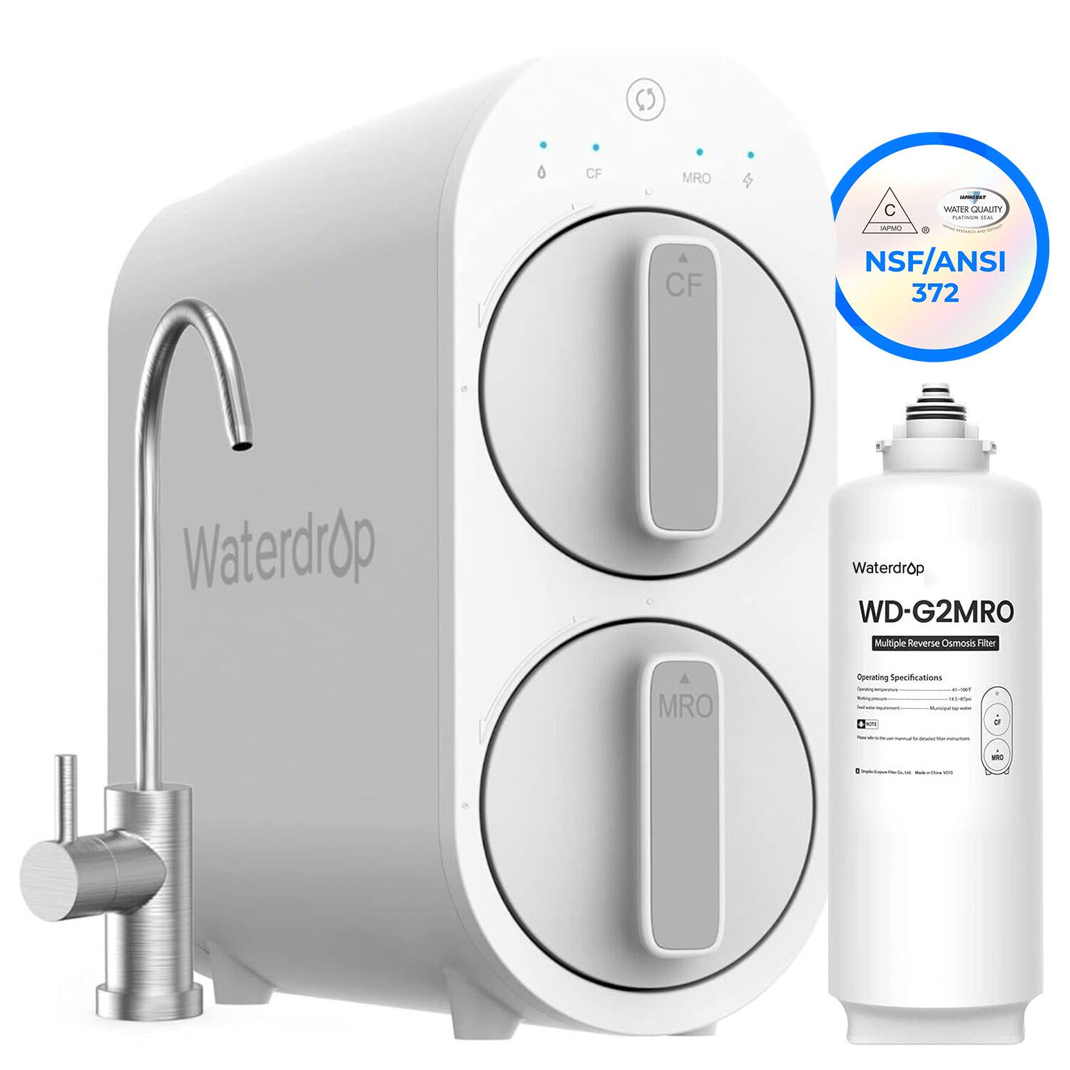 Waterdrop - G2 Reverse Osmosis System Extra WD-G2MRO Water Filter - White price history on PriceWatchPro