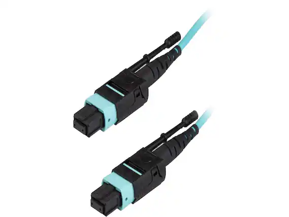 Front. StarTech.com - StarTech.com MPO12PL5M 15ft OM3 40Gb Plenum Fiber Patch Cable.
