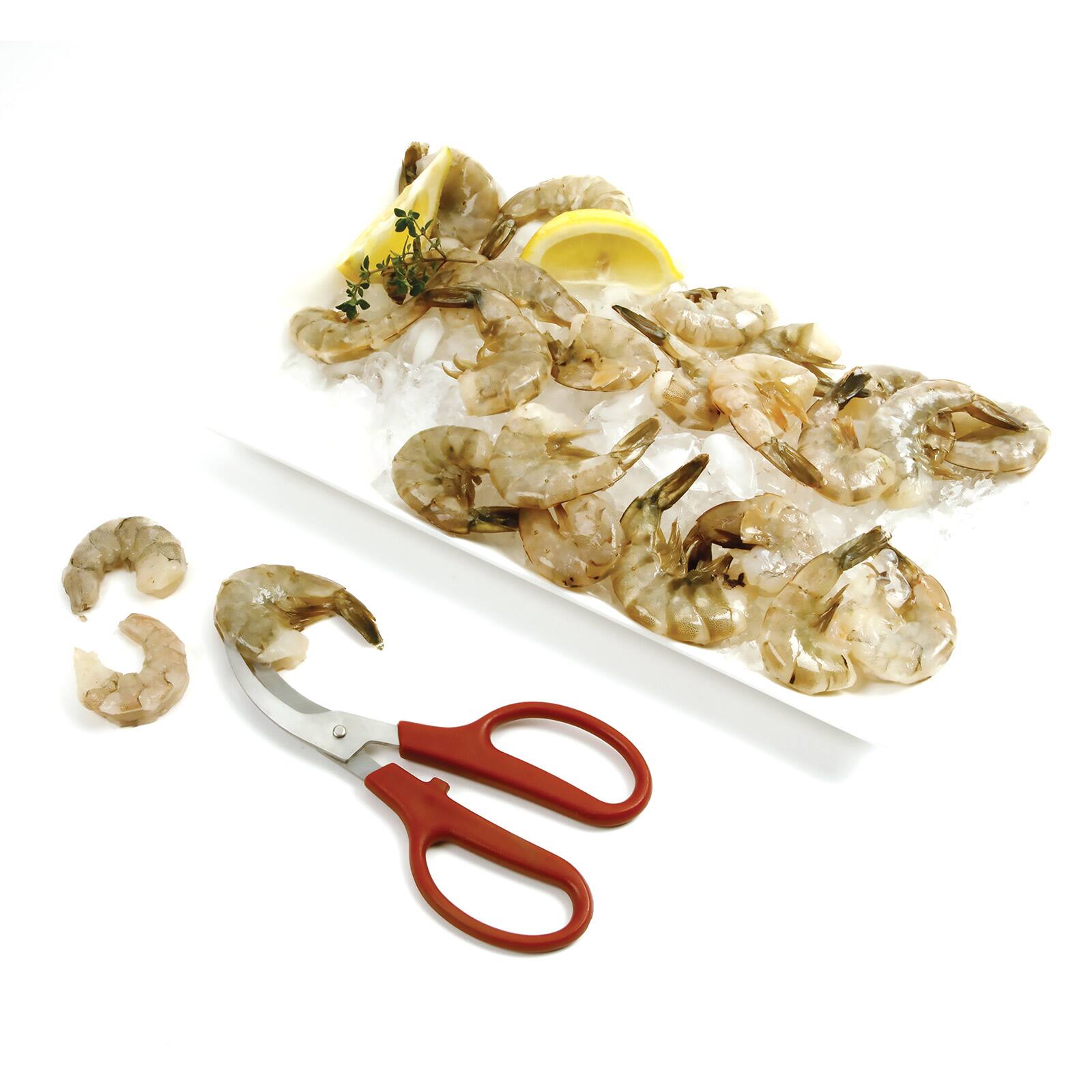 Alt View 1. Norpro - Shrimp and Prawn Deveiner and Peeler Shears, 6.5-Inch - Red.