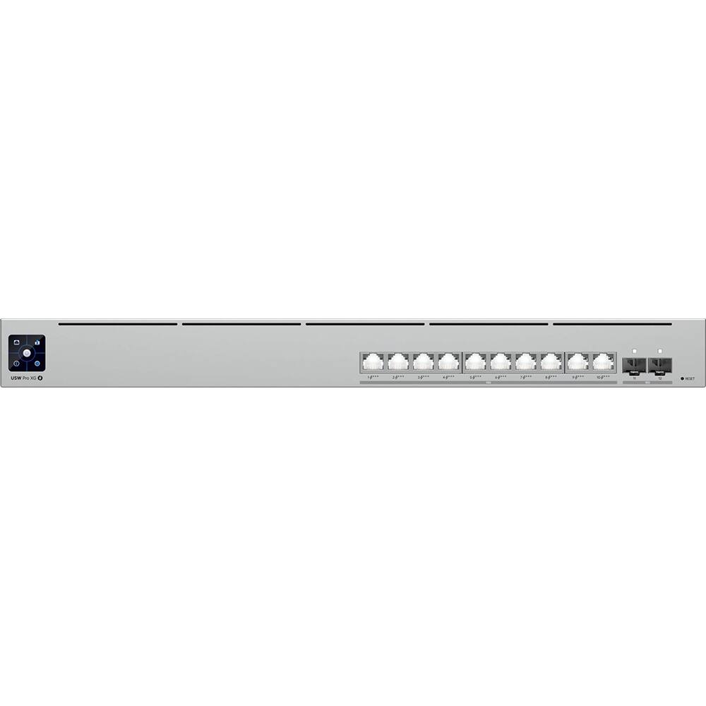 Alt View 2. Ubiquiti - Pro XG 10 10-Port 10G PoE 4 Compliant Managed Network Switch USW-PRO-XG-10-POE - Gray.