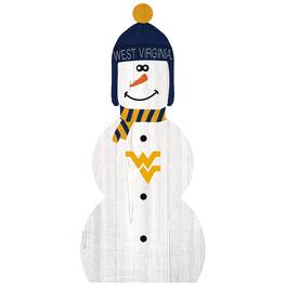 Fan Creations - West Virginia Mountaineers 31'' Snowman Leaner - White