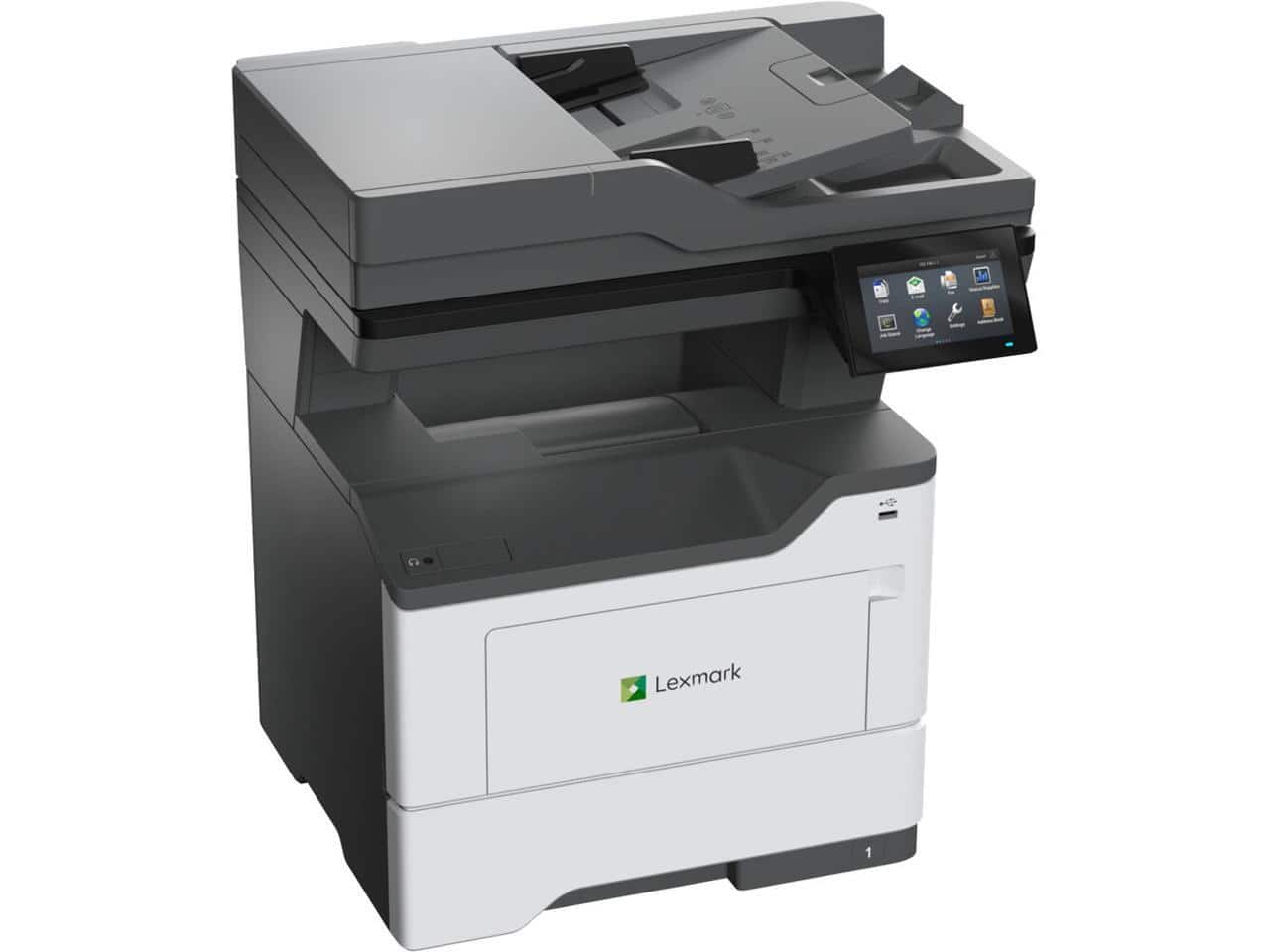 Lexmark - MX532adwe Wireless Laser Multifunction Printer Monochrome Gray TAA Compliant - White