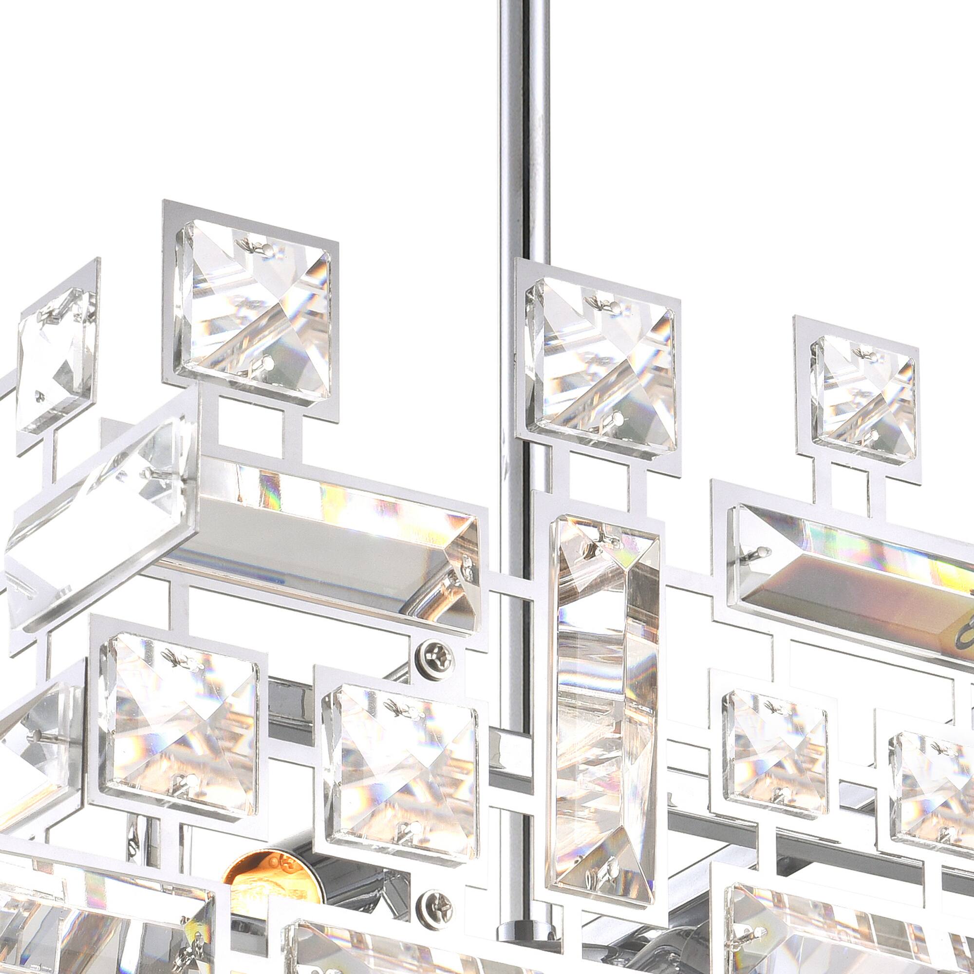 Left. CWI Lighting - Arley 1 Light Mini Chandelier With Chrome Finish - Chrome.
