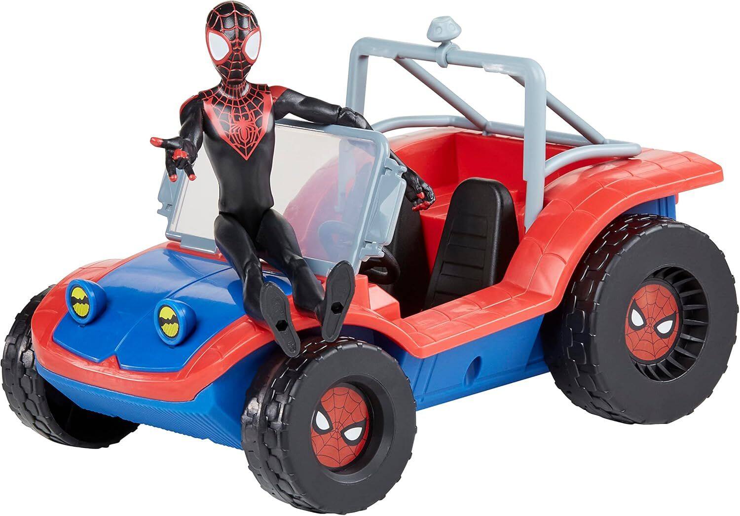 Alt View 2. Marvel - Marvel Spider-Man Spider-Mobile 6-Inch-Scale Vehicle with Miles Morales Action.