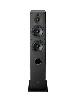 Front. Sony - CS Speaker – 3-way 4-driver hi-res Floor-Standing speaker (2025) each - Black.