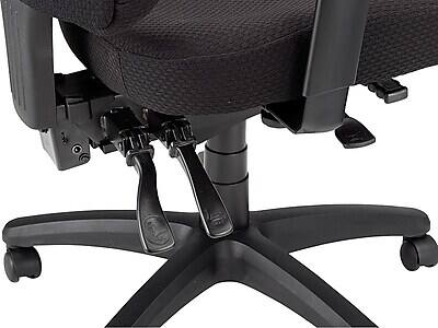Alt View 3. Tempur-Pedic - Tempur-Pedic TP4000 Ergonomic Fabric Swivel Task Chair, Black (TP4000) - Black.