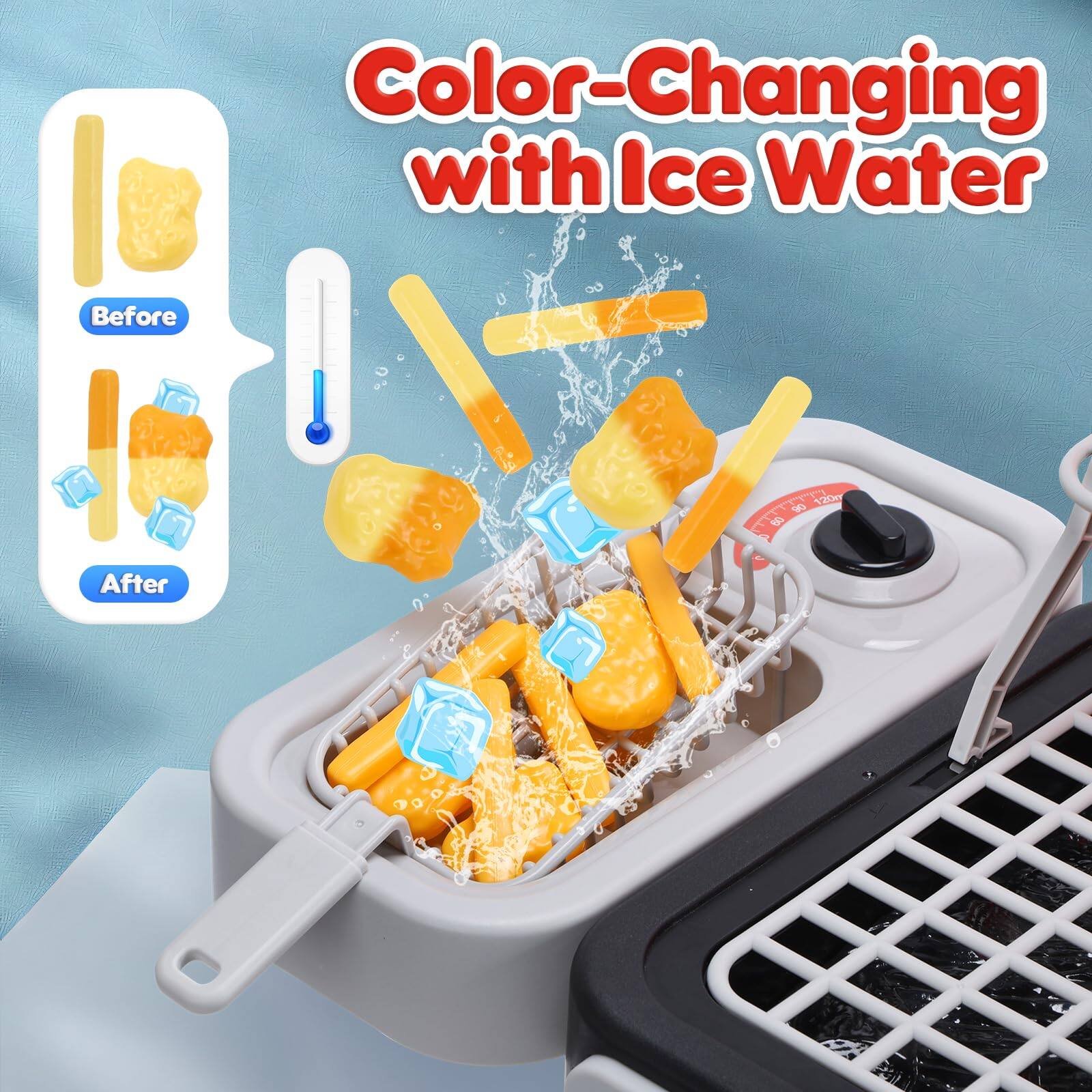 Color-Changing with Ice Water

Before

After