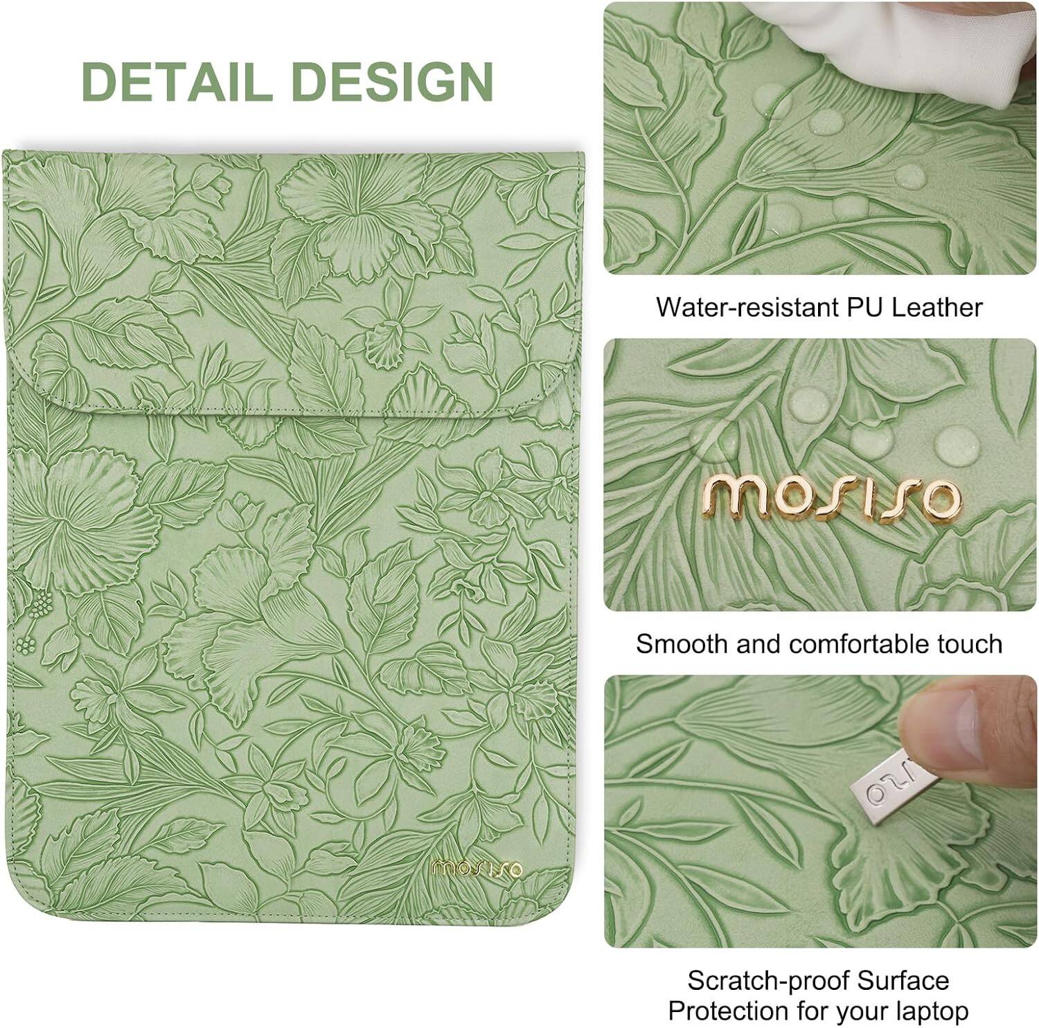 DETAIL DESIGN

Water-resistant PU Leather

Smooth and comfortable touch

Scratch-proof Surface Protection for your laptop