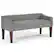 Front. Simpli Home - Parris Upholstered Bench - Pebble Grey.
