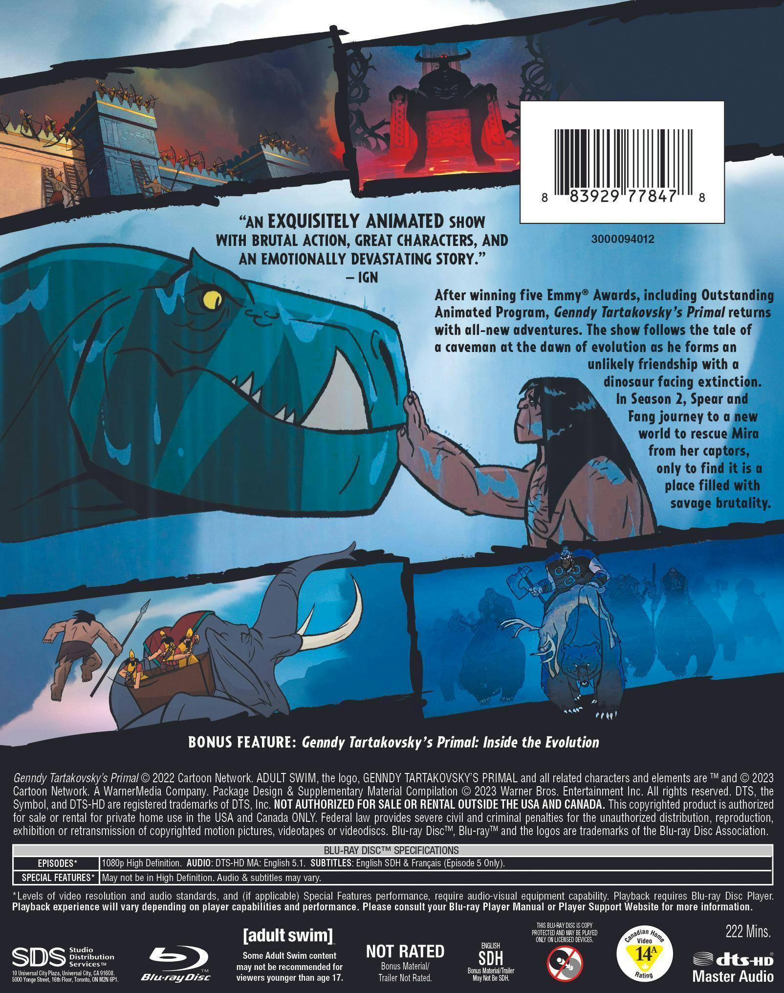 Angle. Genndy Tartakovsky's Primal: The Complete Second Season [Blu-ray].