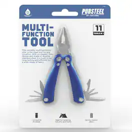 Pursonic - 11-in-1 Multifunction Tool – Your Compact, All-in-One Solution for Everyday Tasks - Blue