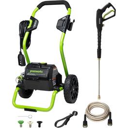 Greenworks - 2000 Max PSI, 1.1 GPM (13 Amp) Electric Pressure Washer GPW2000-1RG - Green