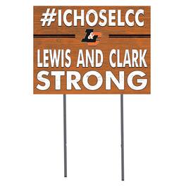 Jardine - Lewis & Clark College Pioneers 18" x 24" I Chose Yard Sign - Orange