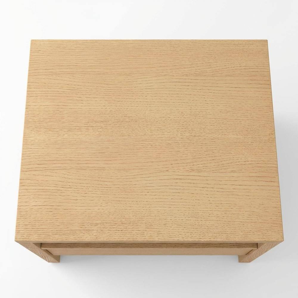 Front. Starlight Canyon Home - Contemporary Nightstand in Natural Finish with Mahogany and Oak Veneer - Natural.