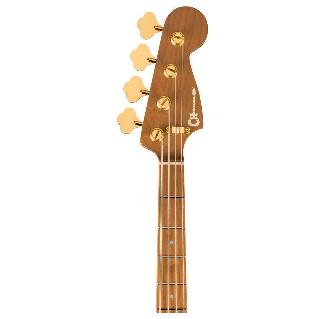 Back. PreSonus - Charvel ProMod San Dimas PJ IV MAH Bass Guitar - Natural Mahogany.
