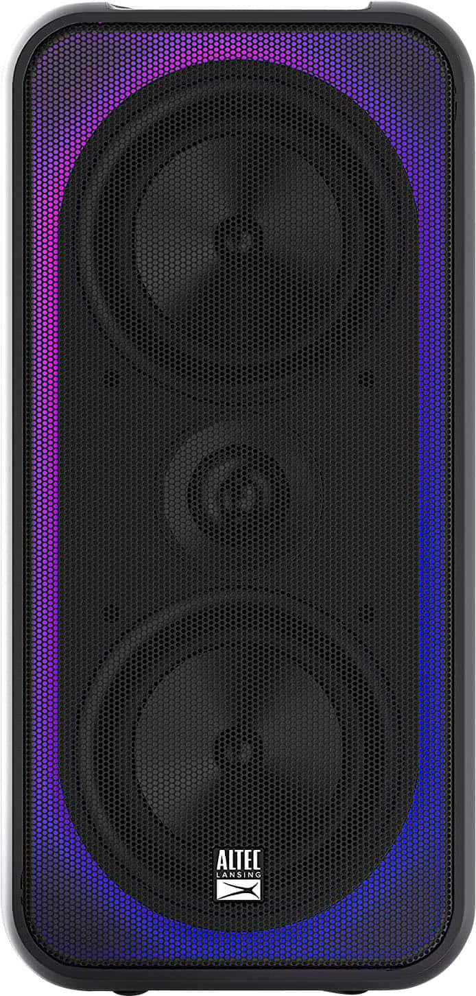 Altec Lansing - Shockwave 200 Wireless Factory Refurbished Party Portable Bluetooth Speaker - Black - Front_Zoom