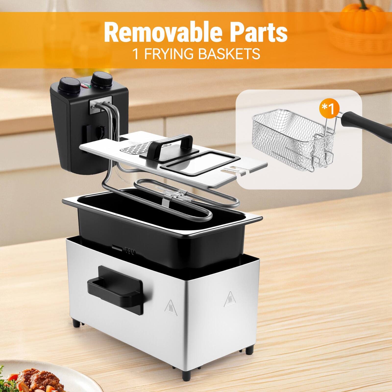 Removable Parts  
1 FRYING BASKETS