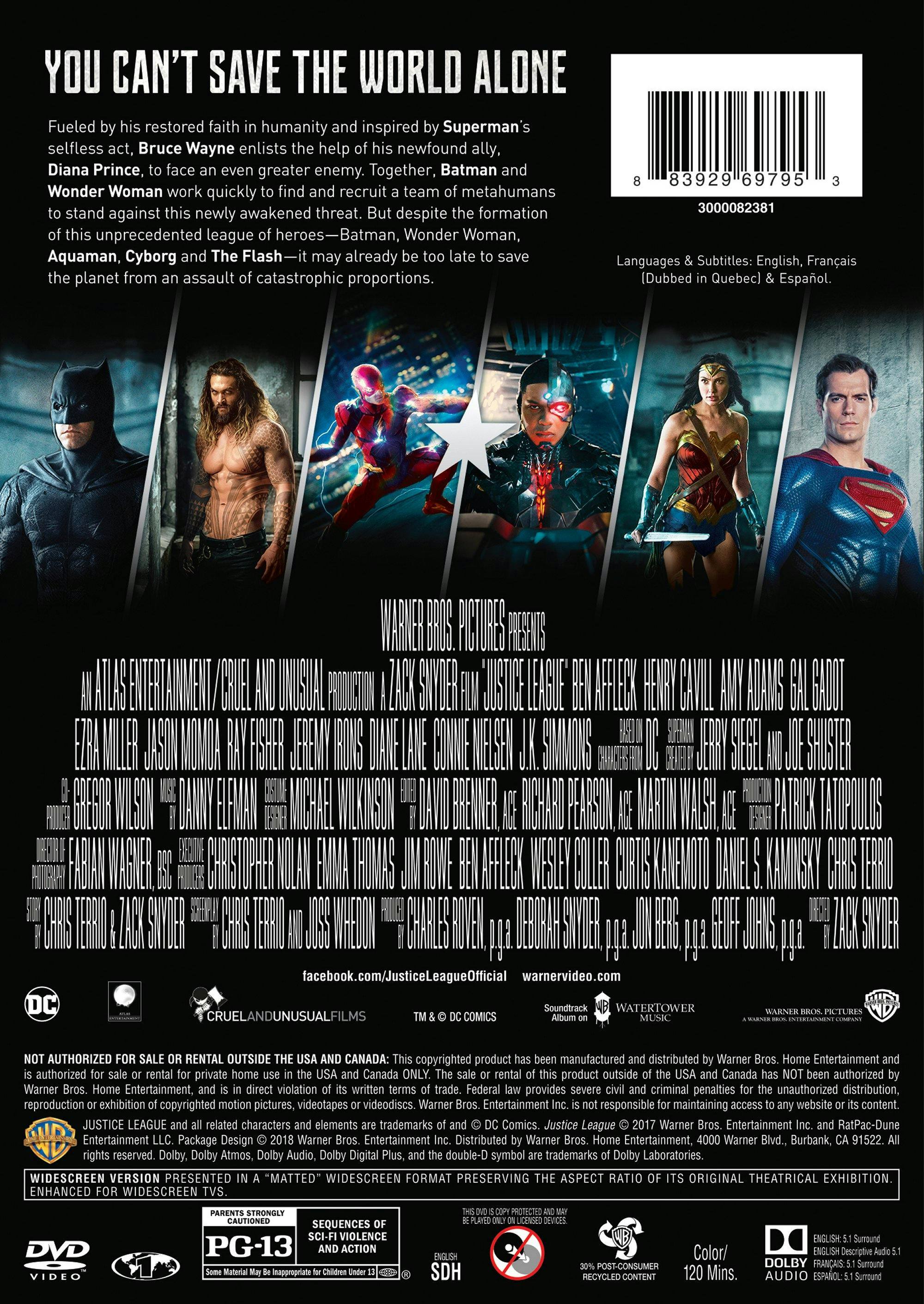 Justice League [DVD] - Best Buy