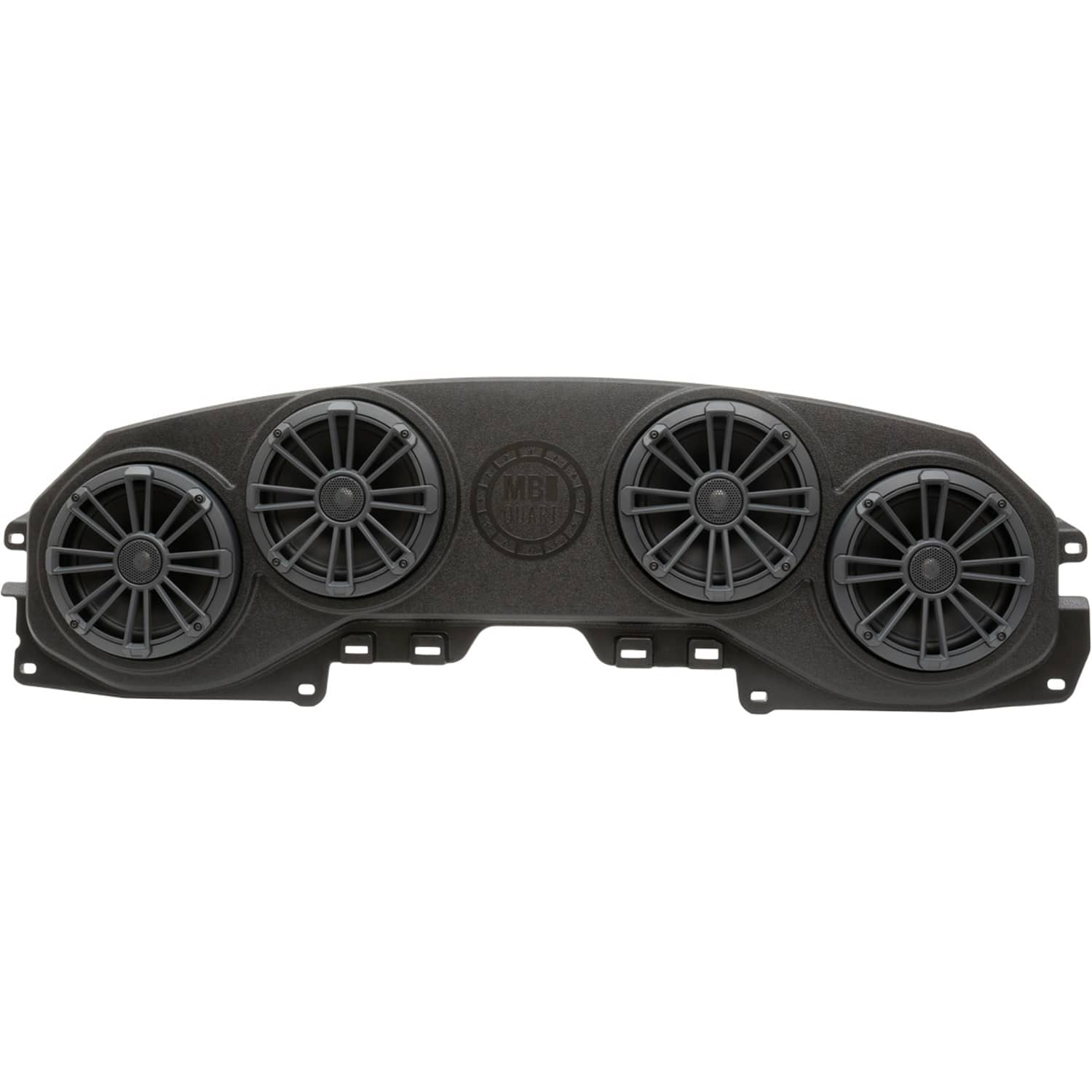MB Quart - Tuned 8" Coaxial Car 4-Speaker Kit with Interchangeable Grilles for Jeep Wrangler JL and Gladiator JT Vehicles - Black - Front_Zoom