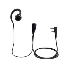 ProMaxPower - 1.5-Wire Swivel Earpiece with PTT Mic for Kenwood, Baofeng, Retevis & Other Radios - Black