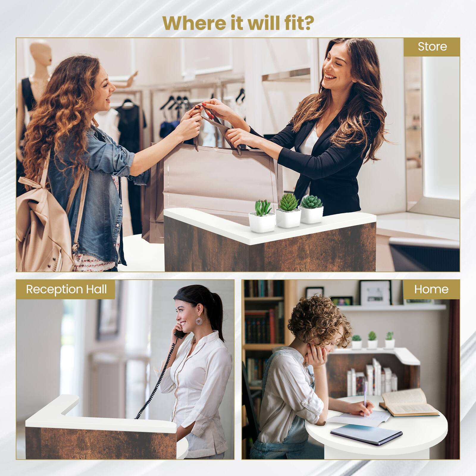 Where it will fit?

- Store
- Reception Hall
- Home